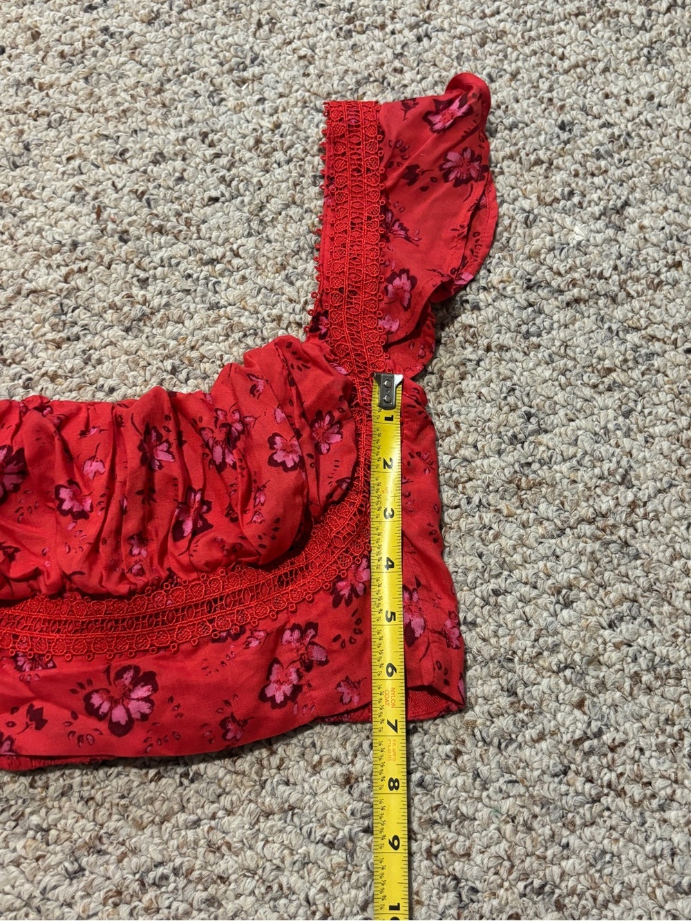 Free People Scarlet Floral Square-Neck Crop Top - Picture 5 of 6